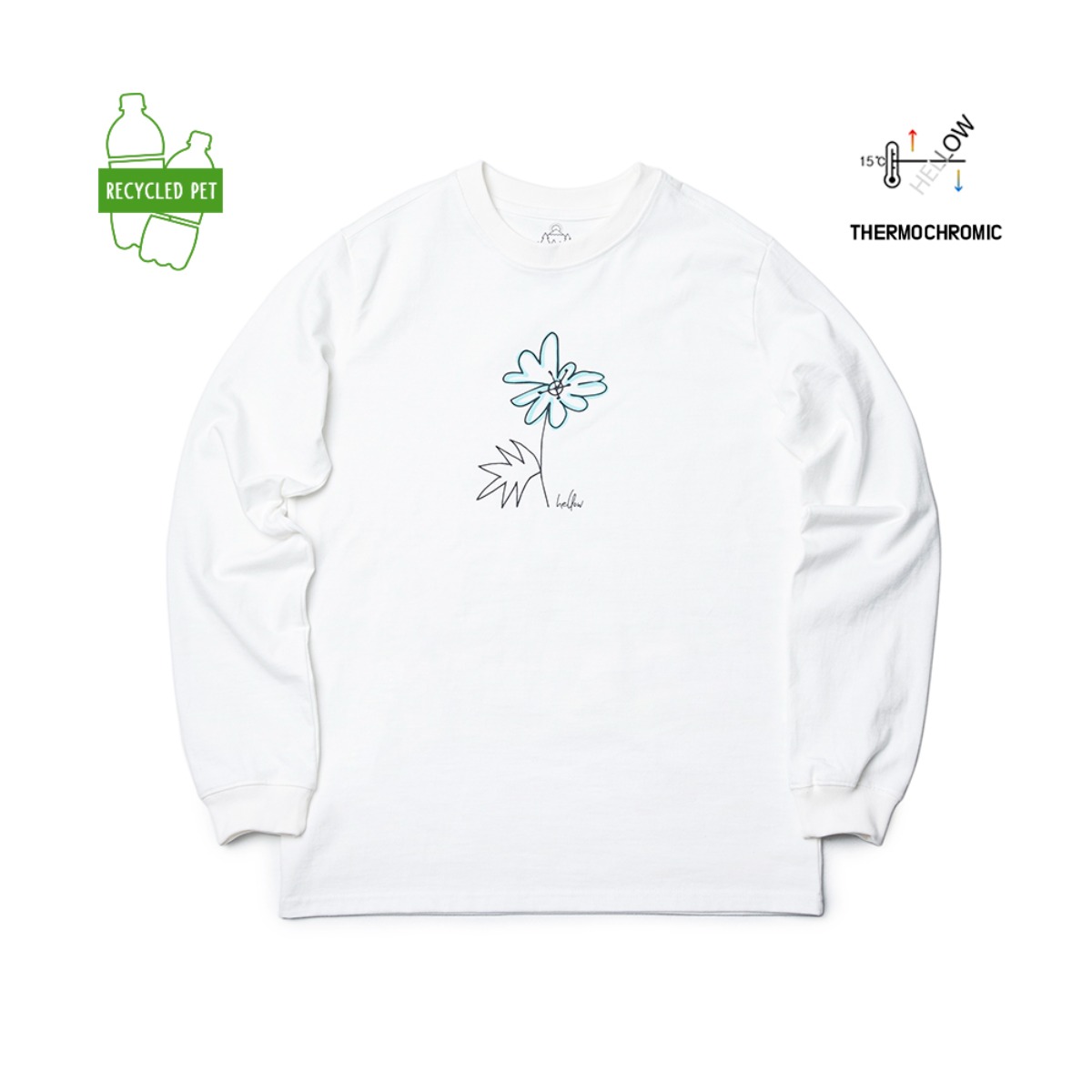 Thermochromic  Recycle LOGO LS T white